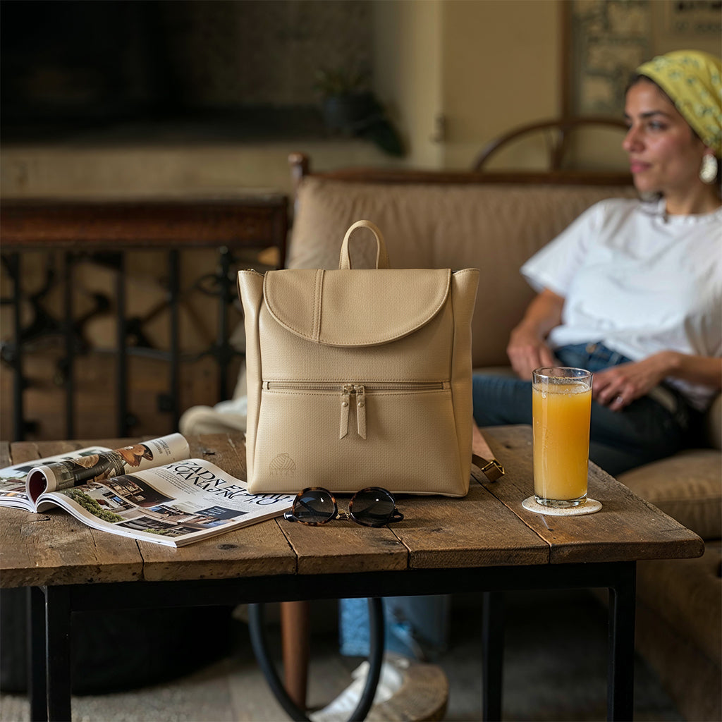 Cali Women Backpack - Beige