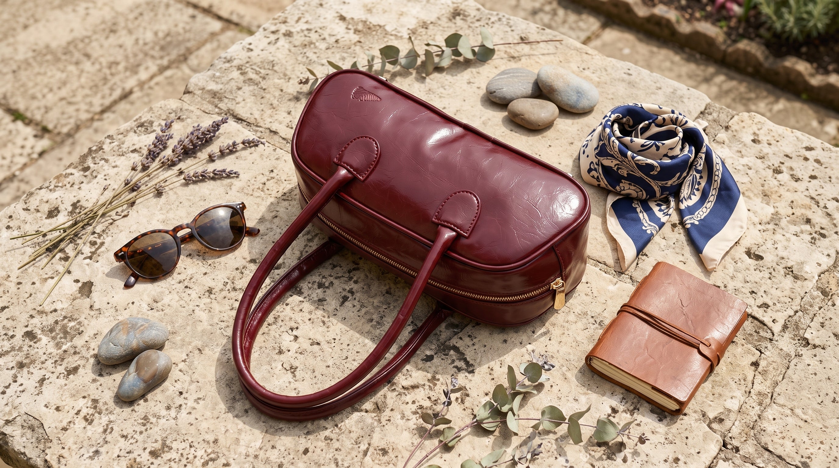 Tulu Shoulder Bag - Burgandy