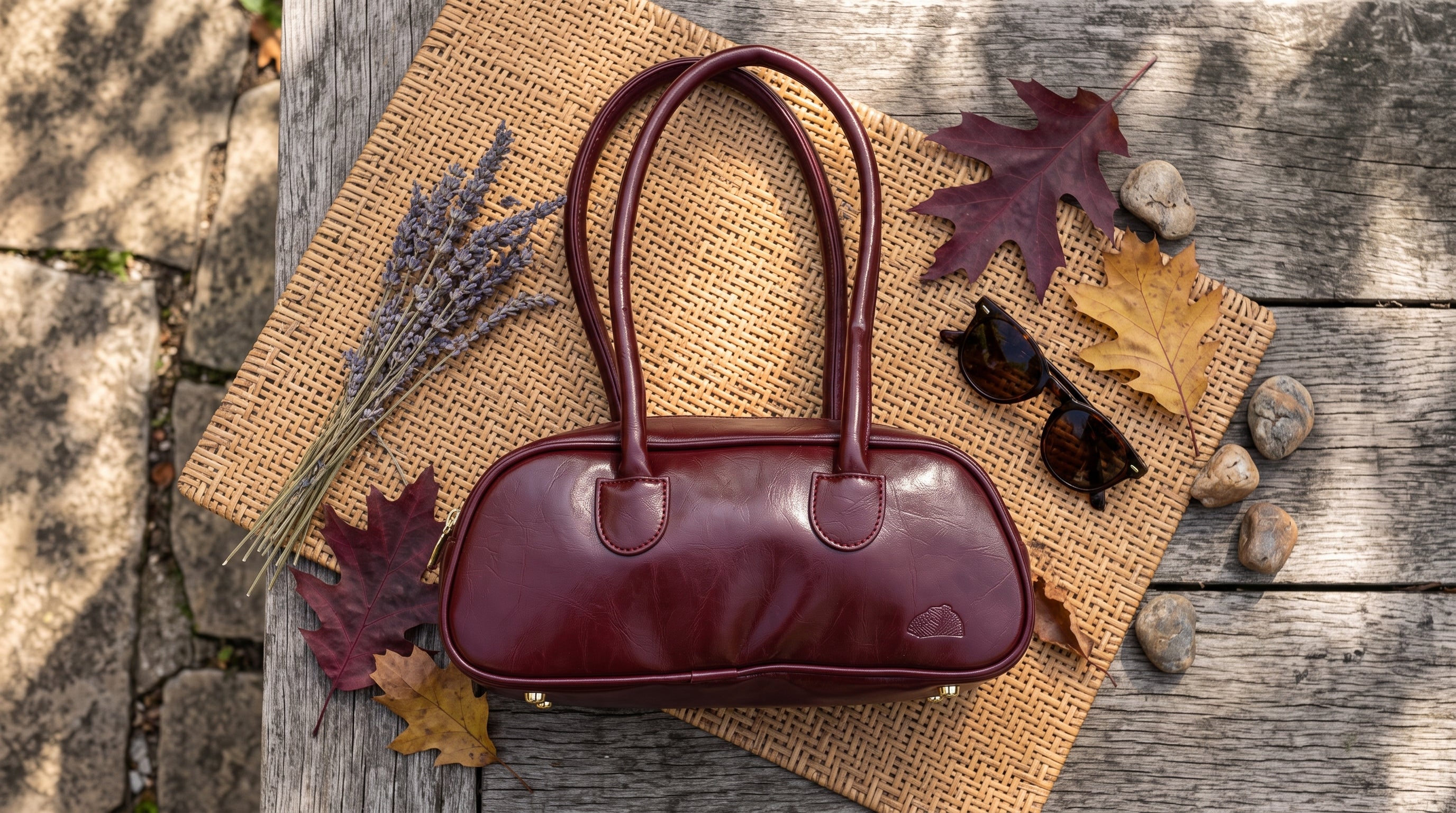 Tulu Shoulder Bag - Burgandy